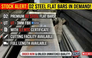 D2 Steel Flat Bars Manufacturer and Suppliers with Latest Price List